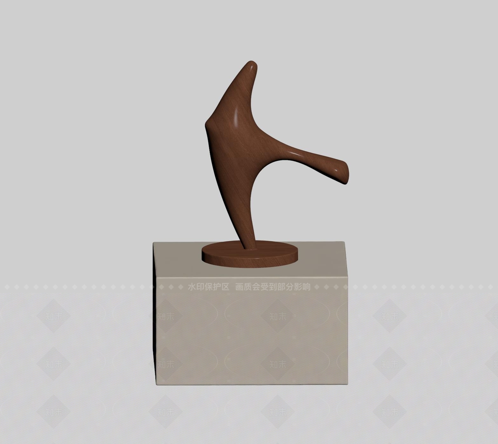 极简雕塑摆件3D模型下载【ID:1208409742】