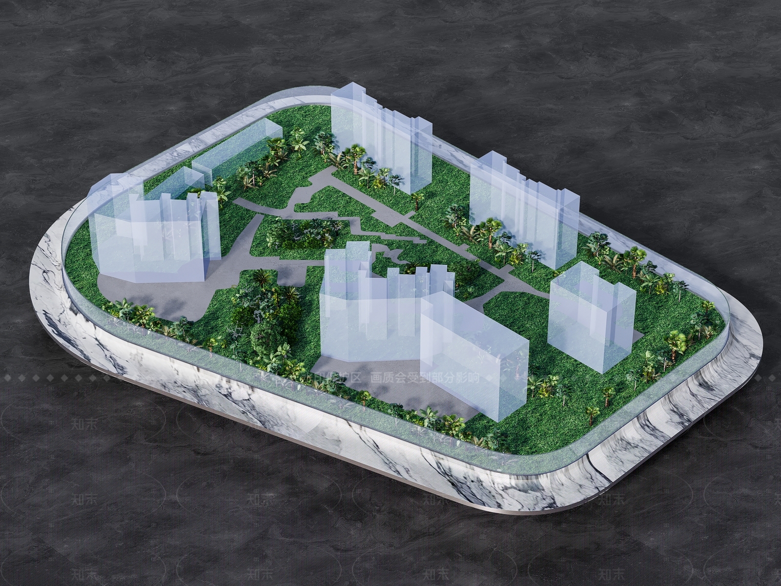 现代极简景墙3D模型下载【ID:1208412111】
