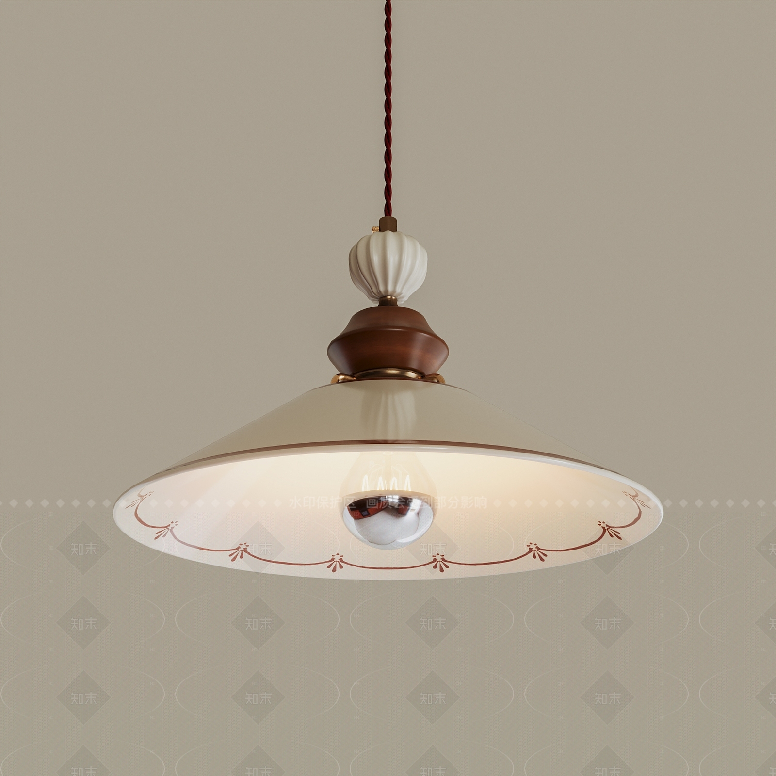 中古风吊灯3D模型下载【ID:1208413567】