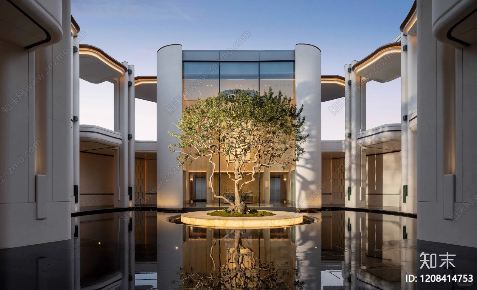 现代售楼处建筑下载【ID:1208414753】