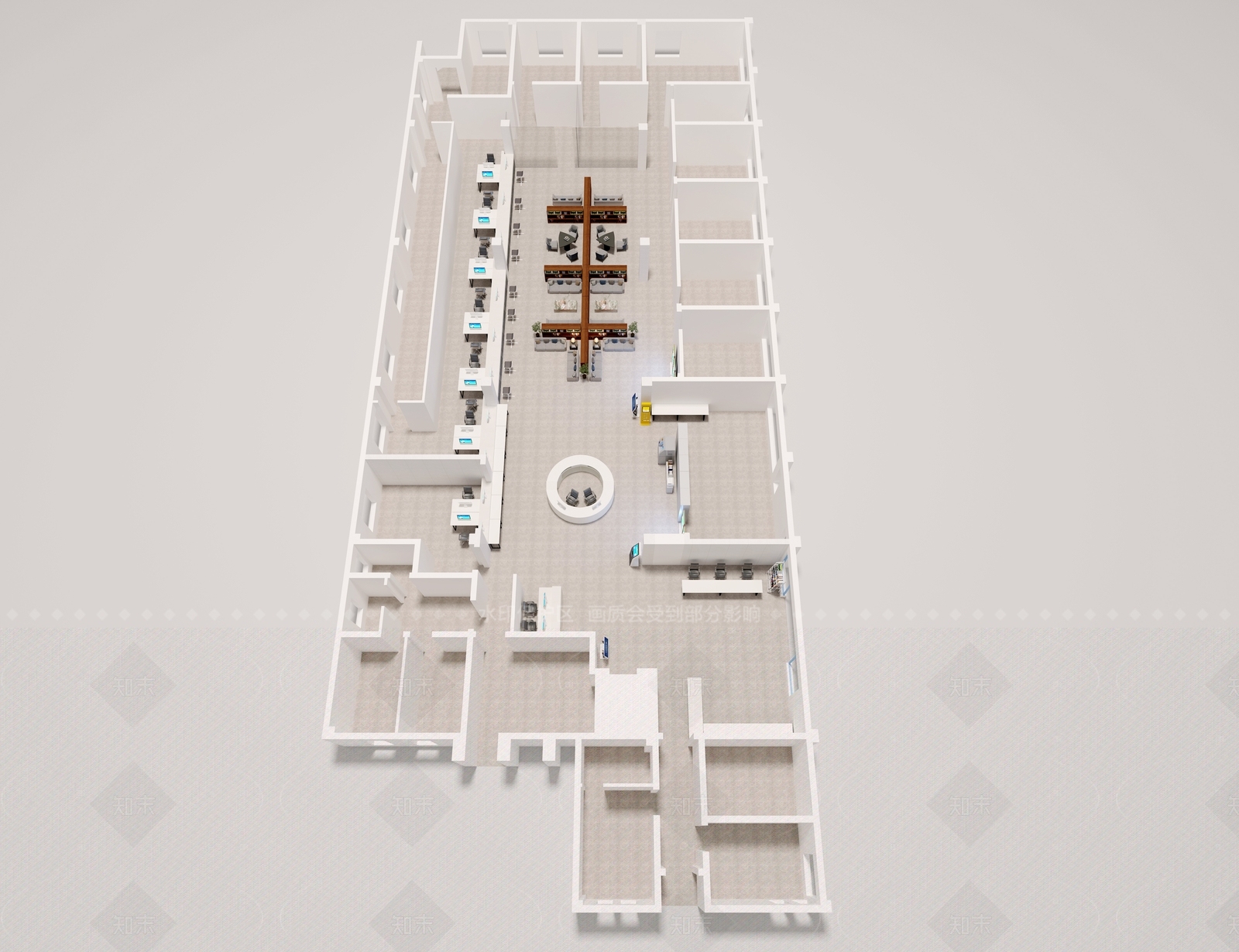 现代简约党政机关3D模型下载【ID:1208415650】