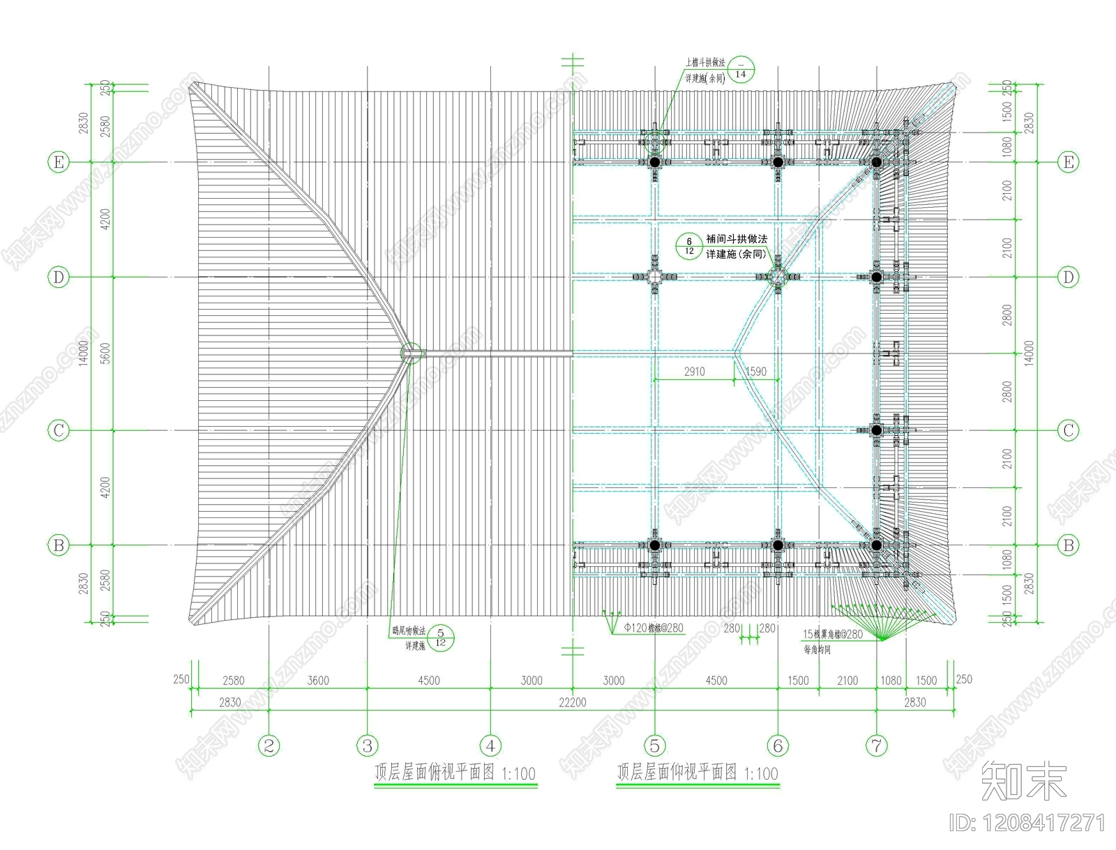 其他古建筑cad施工图下载【ID:1208417271】
