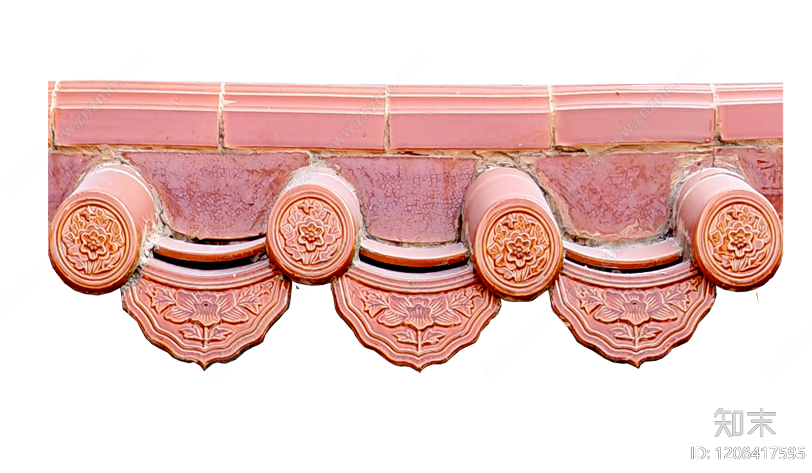 新中式中式玻璃瓦贴图下载【ID:1208417595】