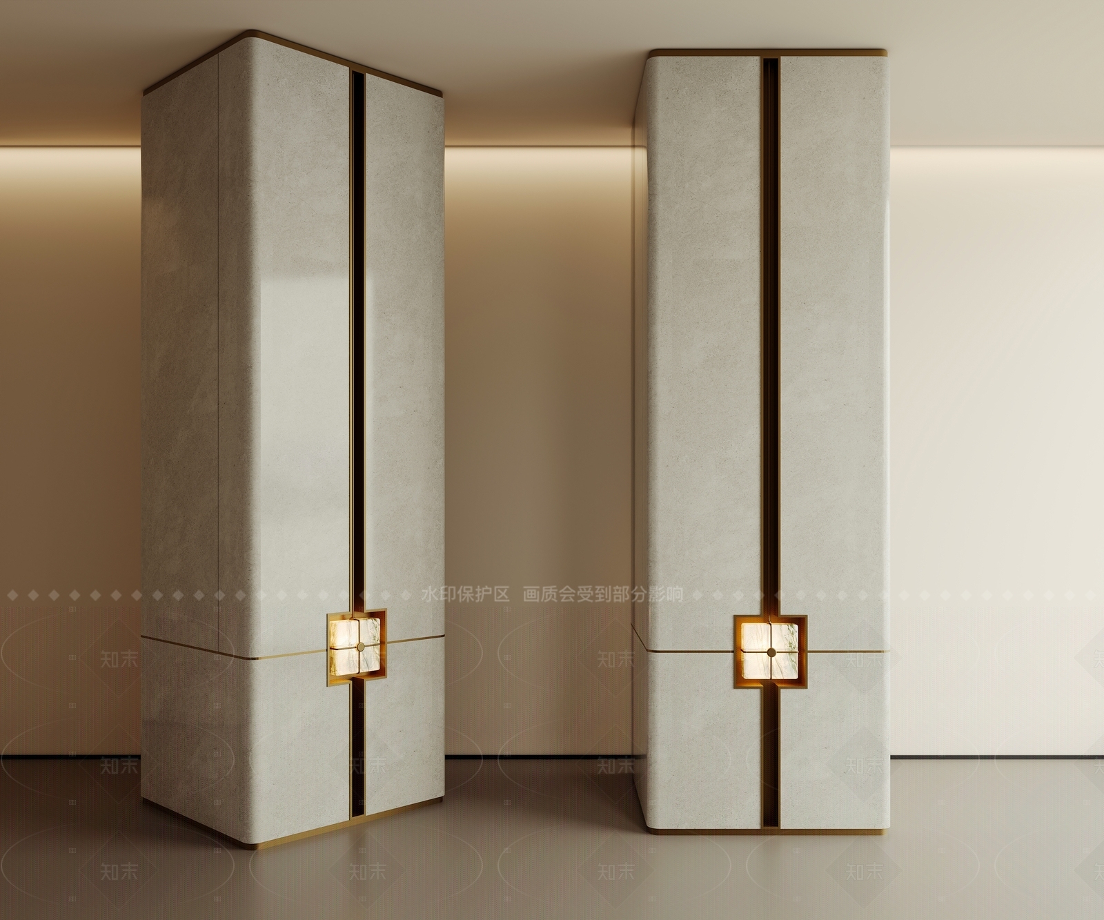 意式极简柱子3D模型下载【ID:1208417903】