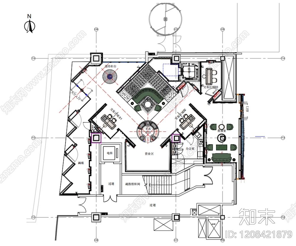 现代其他商业空间cad施工图下载【ID:1208421879】
