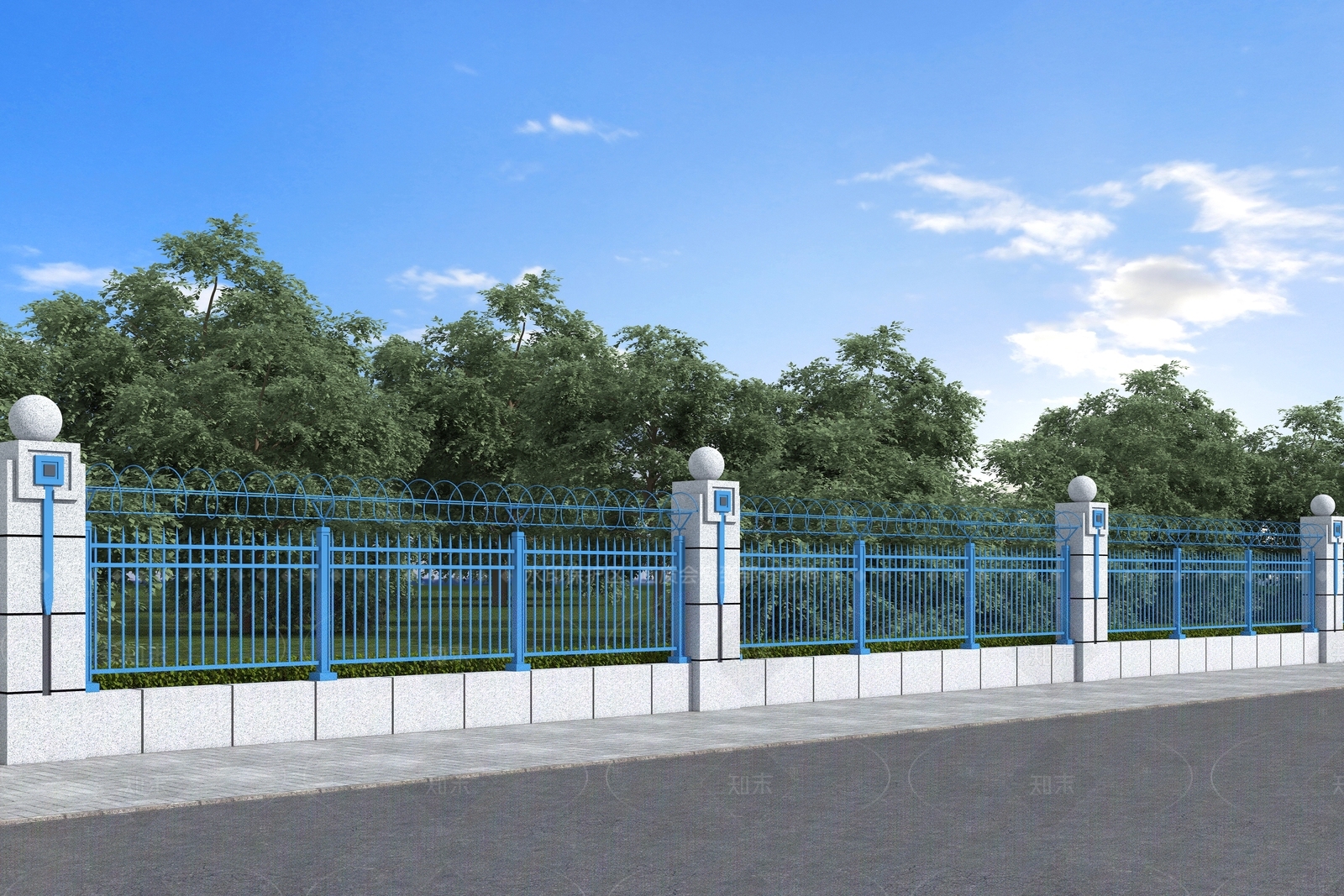 现代简约栏杆3D模型下载【ID:1208426627】