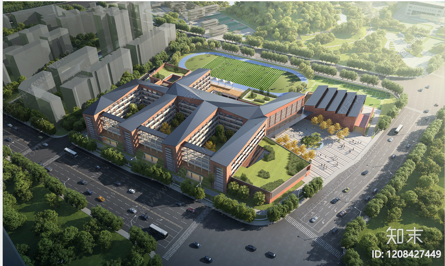 现代中小学建筑下载【ID:1208427449】