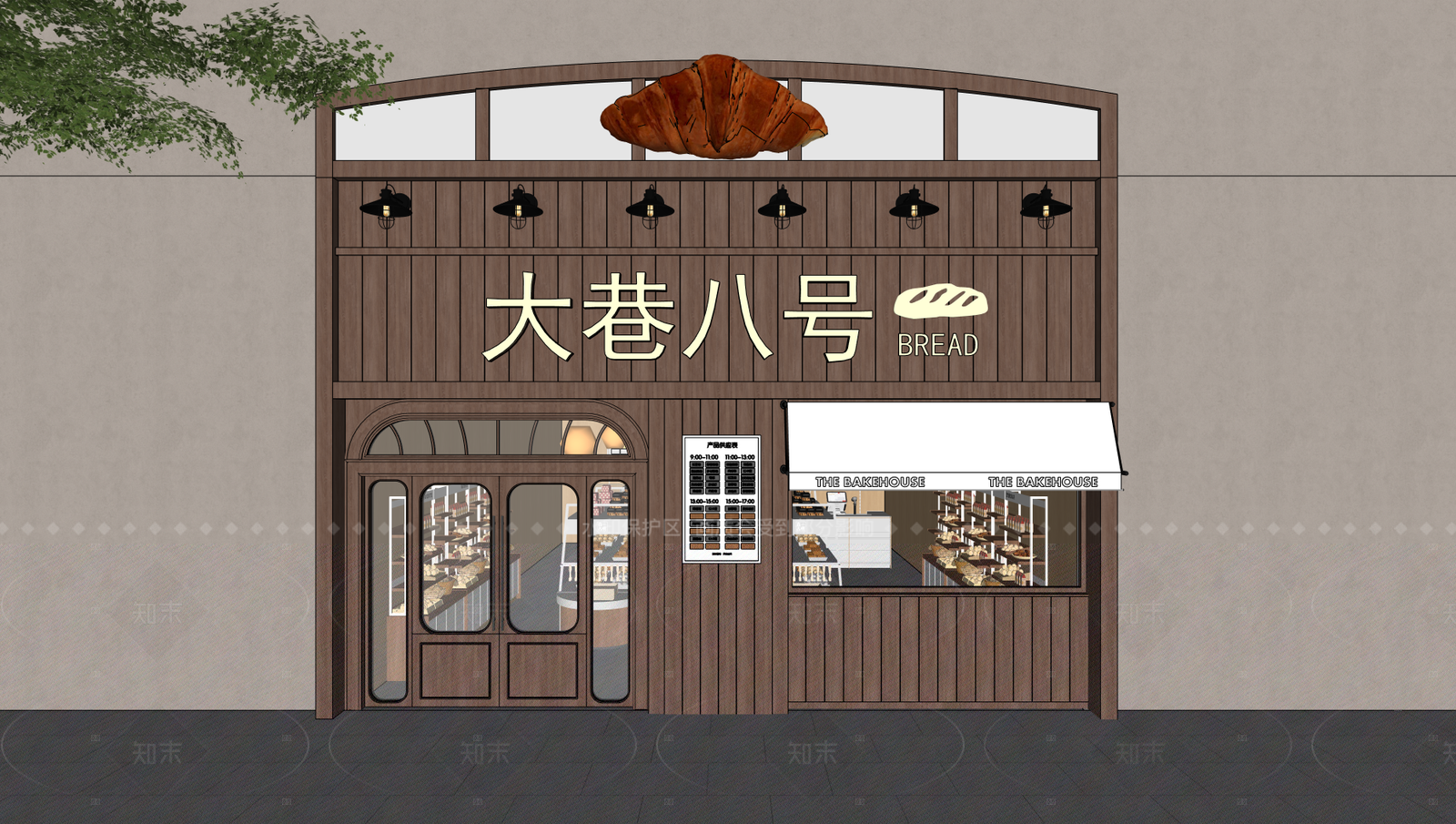 现代甜品面包店SU模型下载【ID:1208427614】