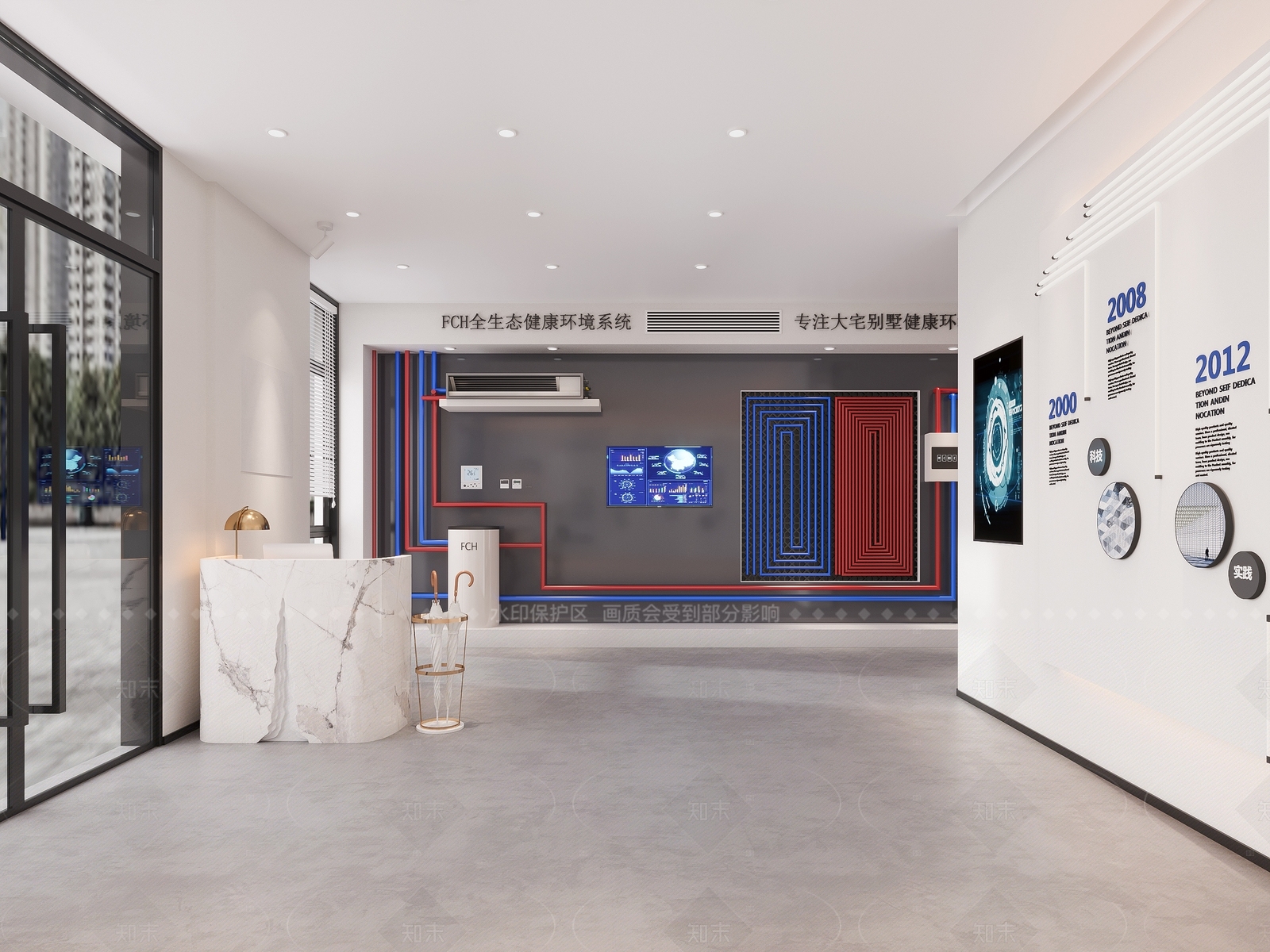 现代简约其他办公空间3D模型下载【ID:1208428217】