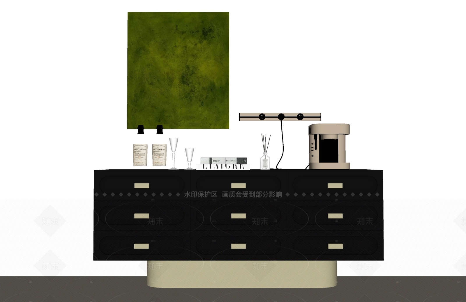 现代意式玄关柜SU模型下载【ID:1208430610】
