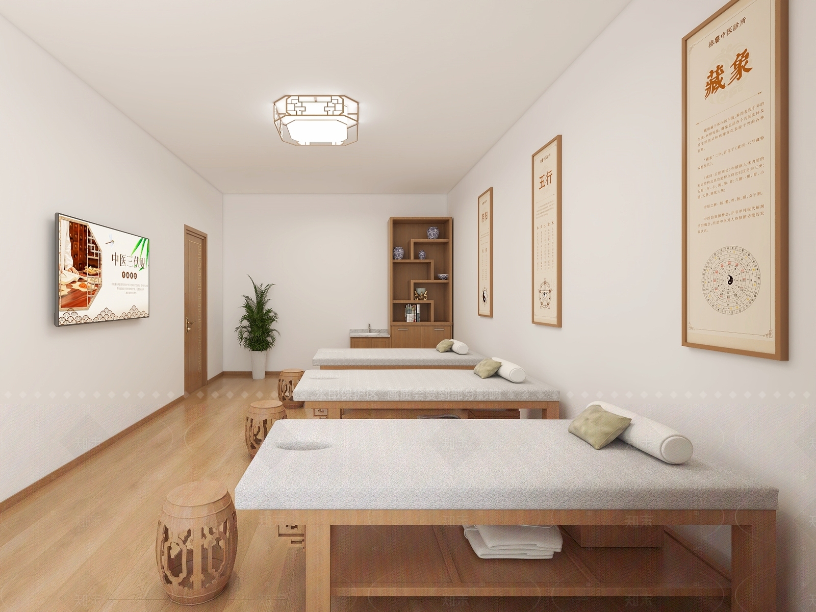 新中式医院SU模型下载【ID:1208434142】