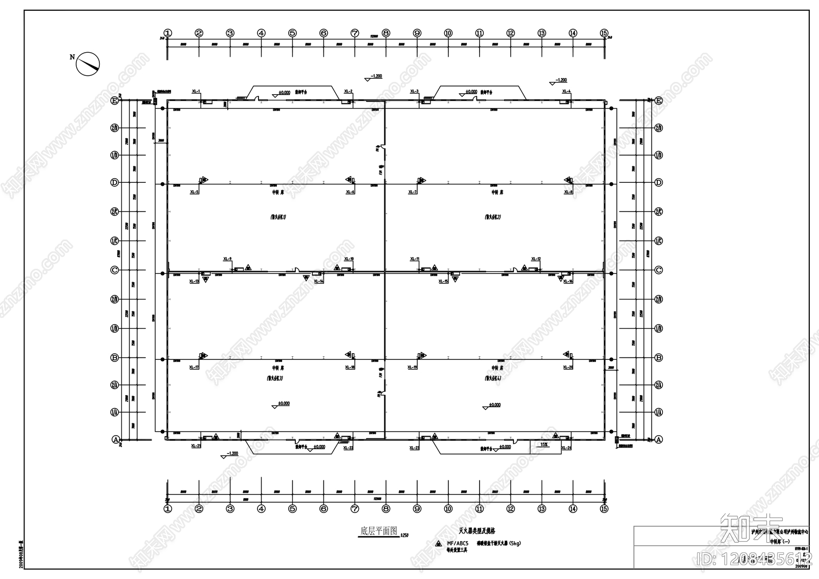 钢结构cad施工图下载【ID:1208435612】