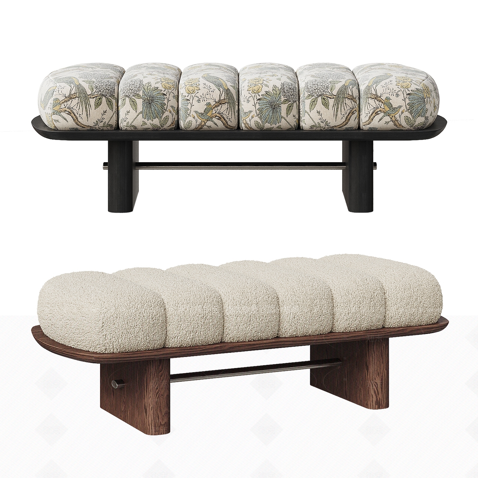 沙发凳3D模型下载【ID:1208439029】