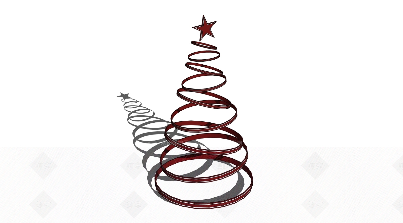 现代圣诞树SU模型下载【ID:1208440267】