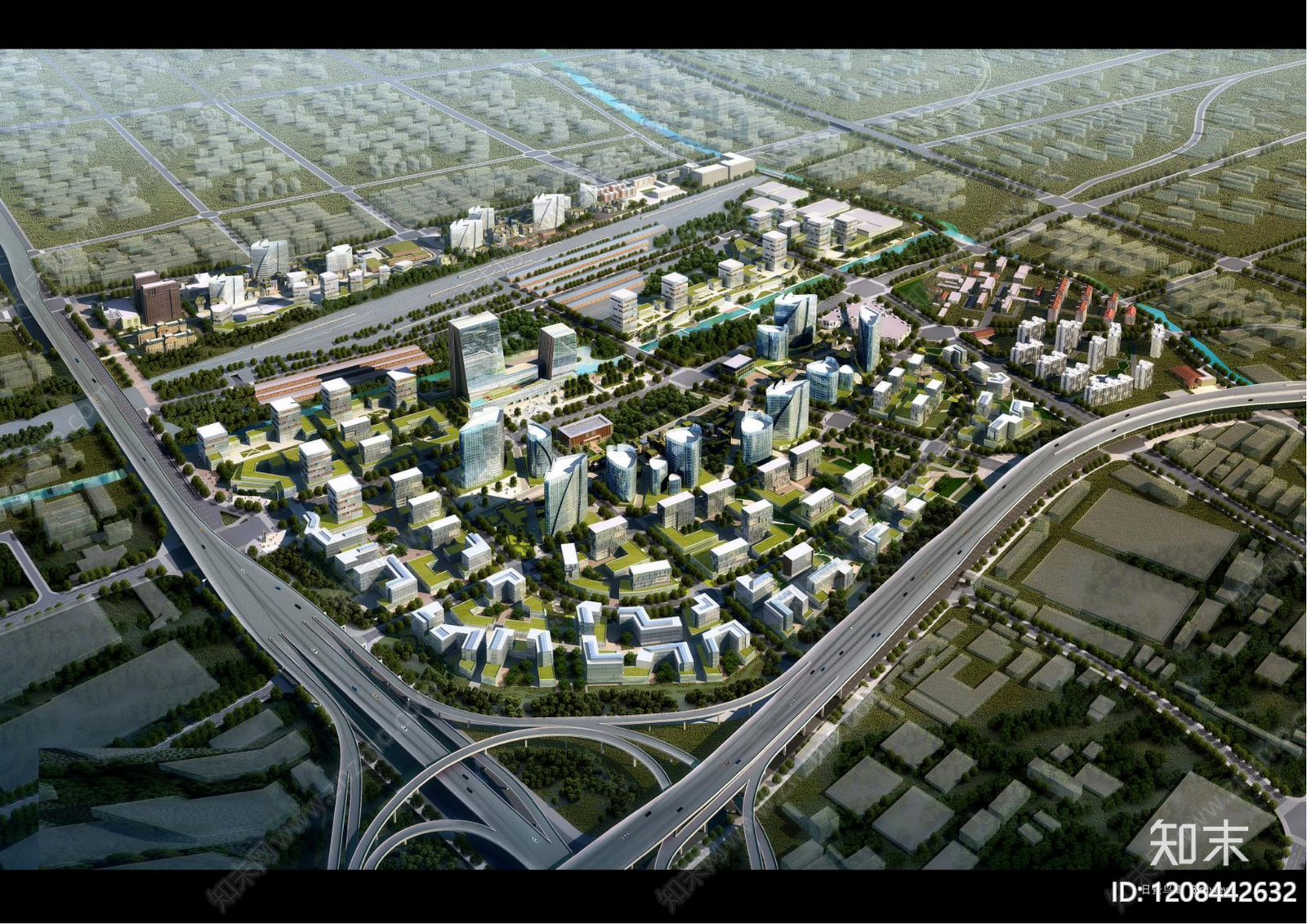 现代厂房建筑下载【ID:1208442632】