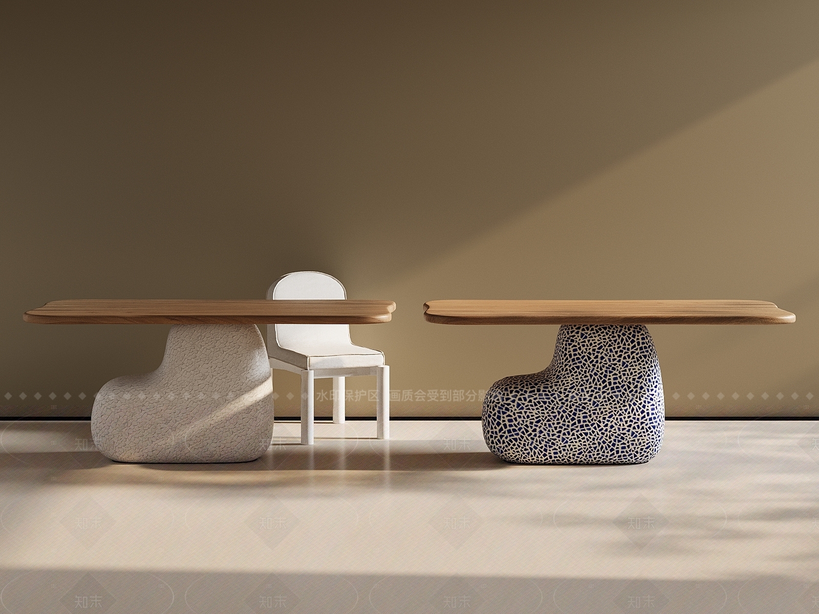 现代简约餐桌椅3D模型下载【ID:1208443078】