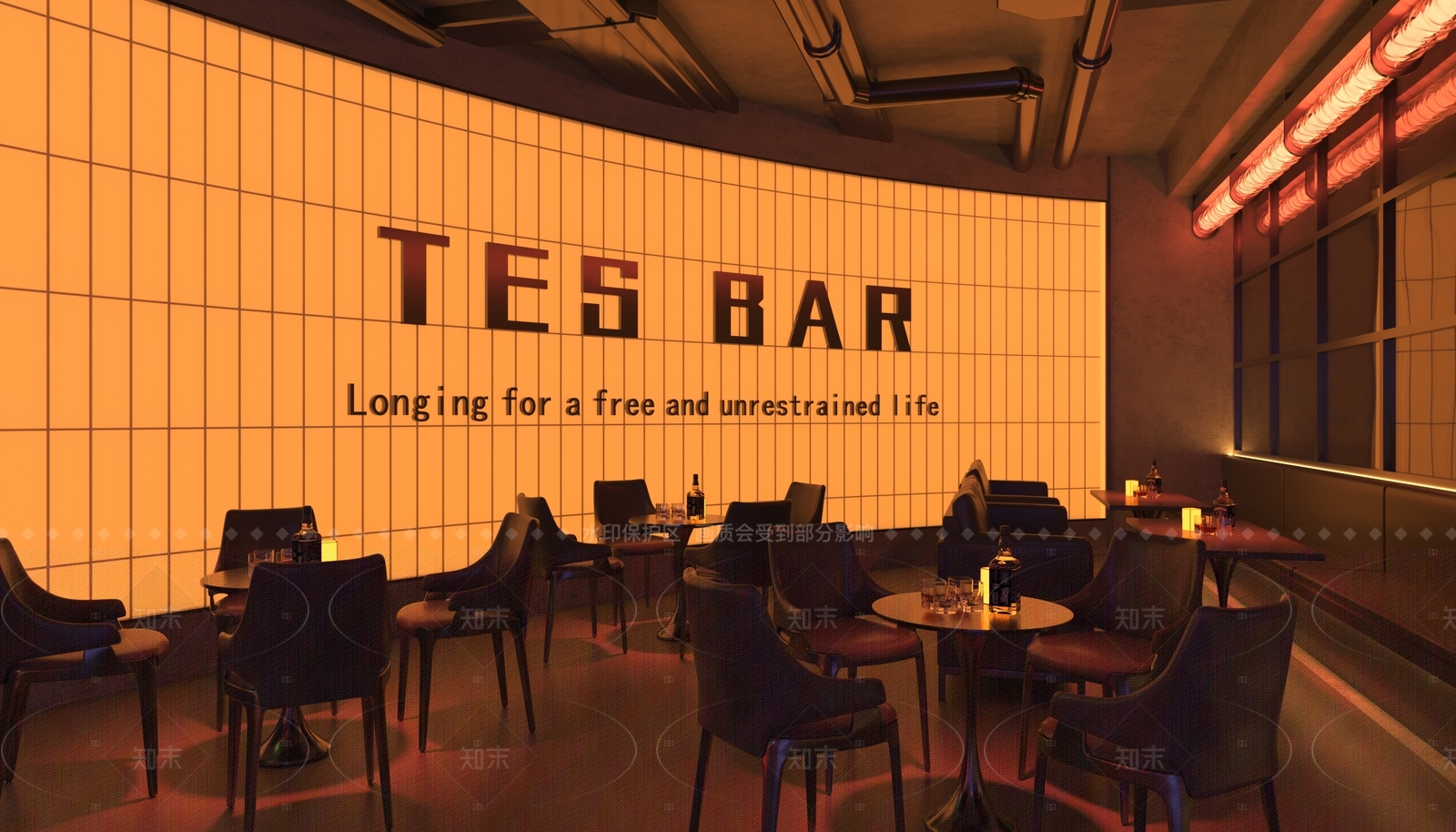 赛博朋克酒吧3D模型下载【ID:1208443664】