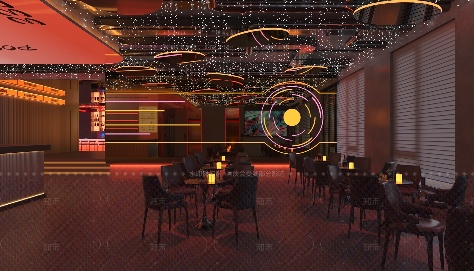 赛博朋克酒吧3D模型下载【ID:1208443664】