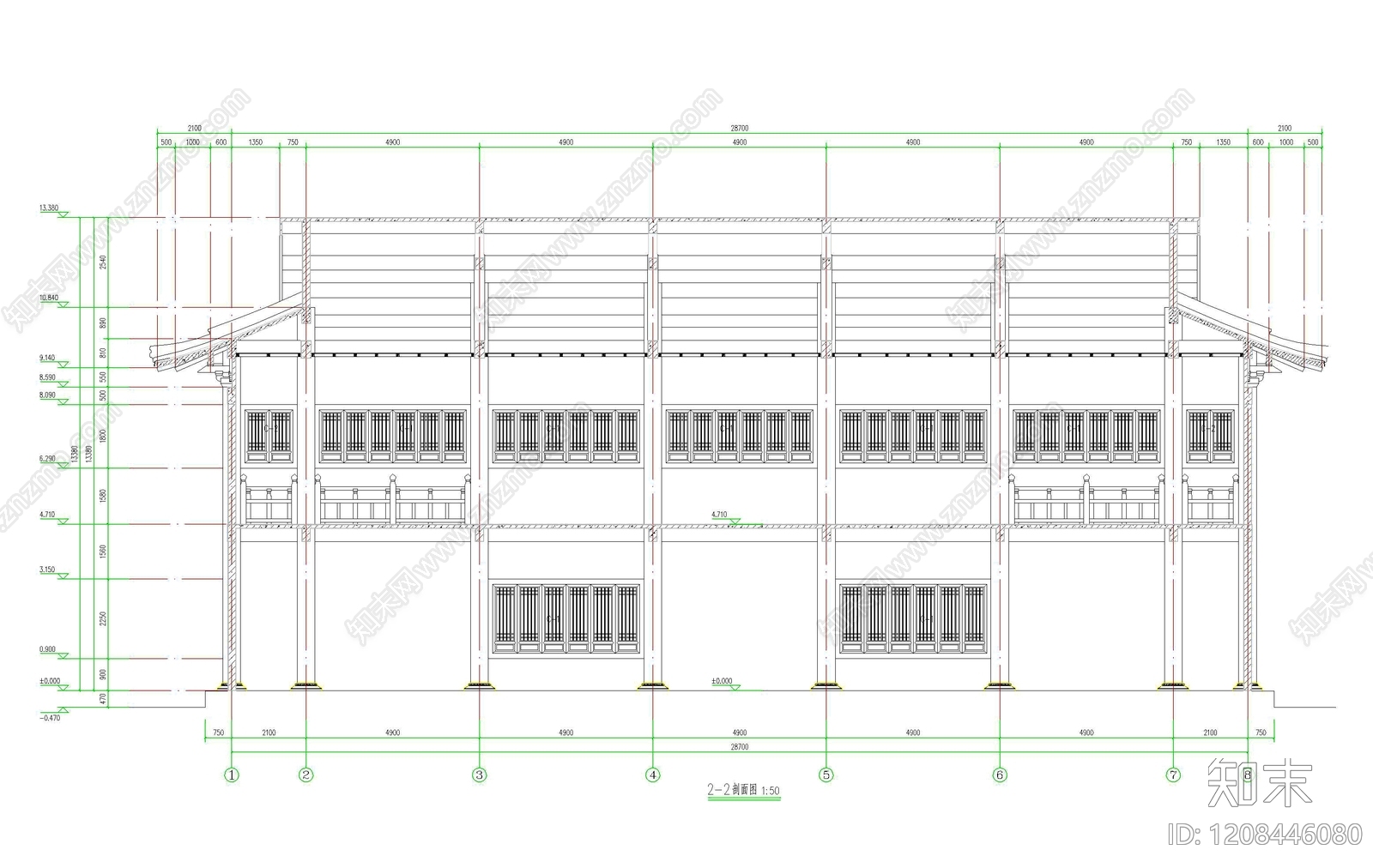 其他古建筑cad施工图下载【ID:1208446080】