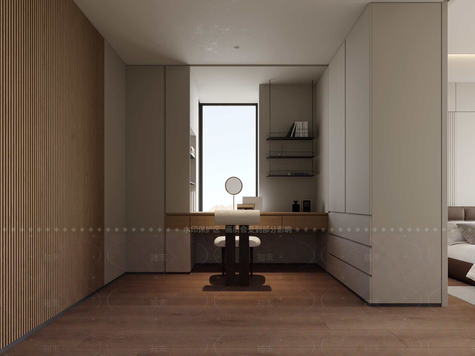 极简衣帽间3D模型下载【ID:1208447635】