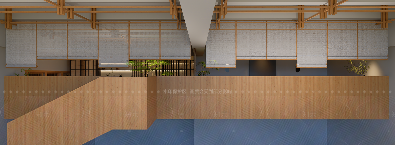新中式日式茶餐厅SU模型下载【ID:1208448882】