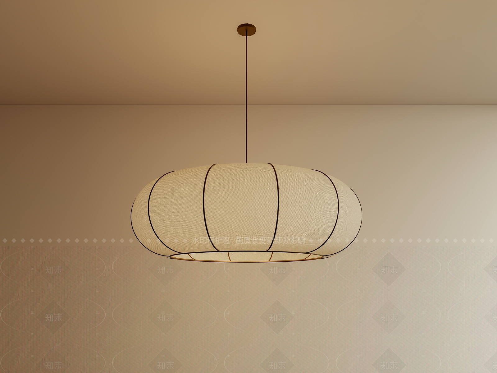 奶油风艺术吊灯3D模型下载【ID:1208454430】