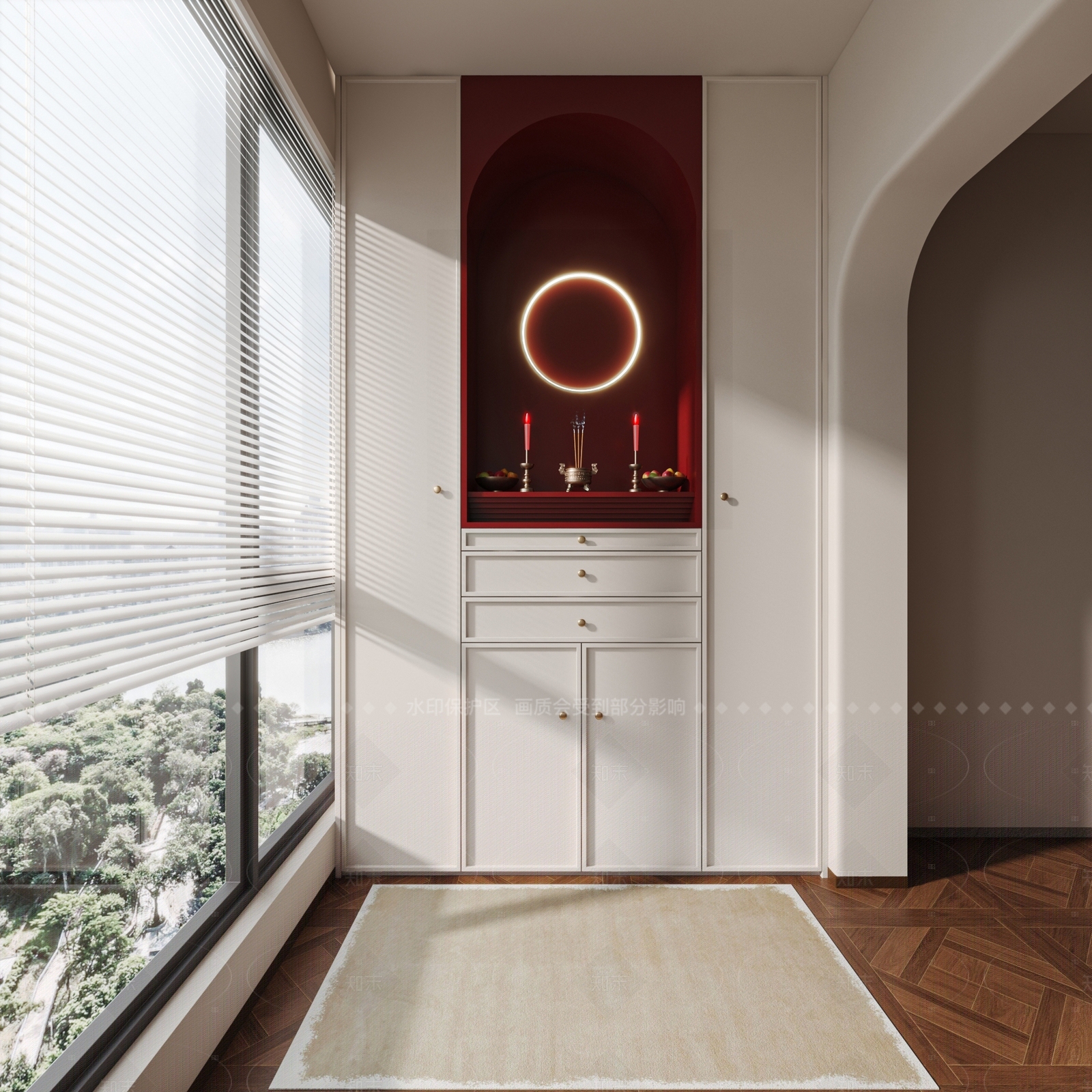 新中式佛龛3D模型下载【ID:1208456844】