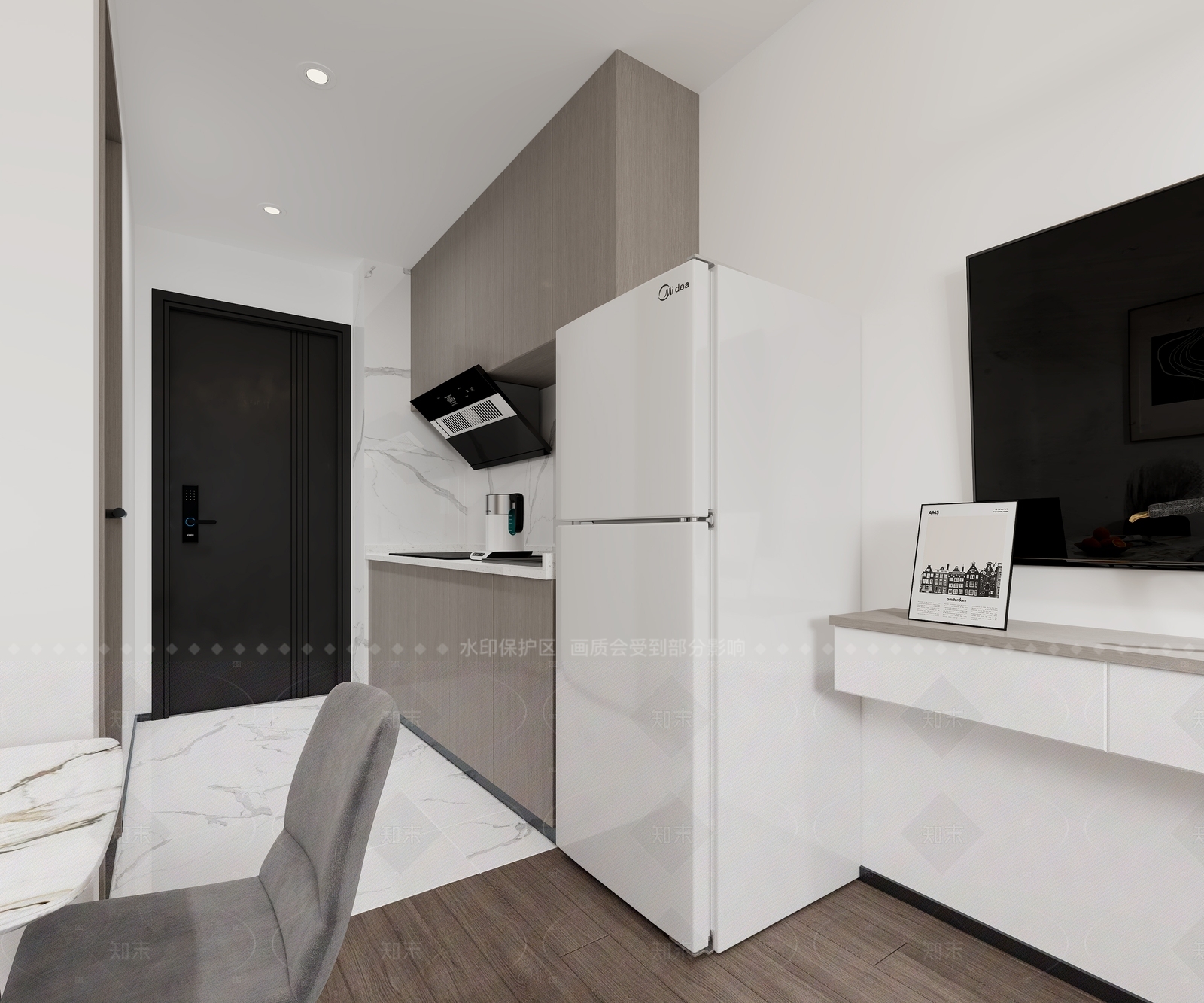 现代简约公寓3D模型下载【ID:1208458922】