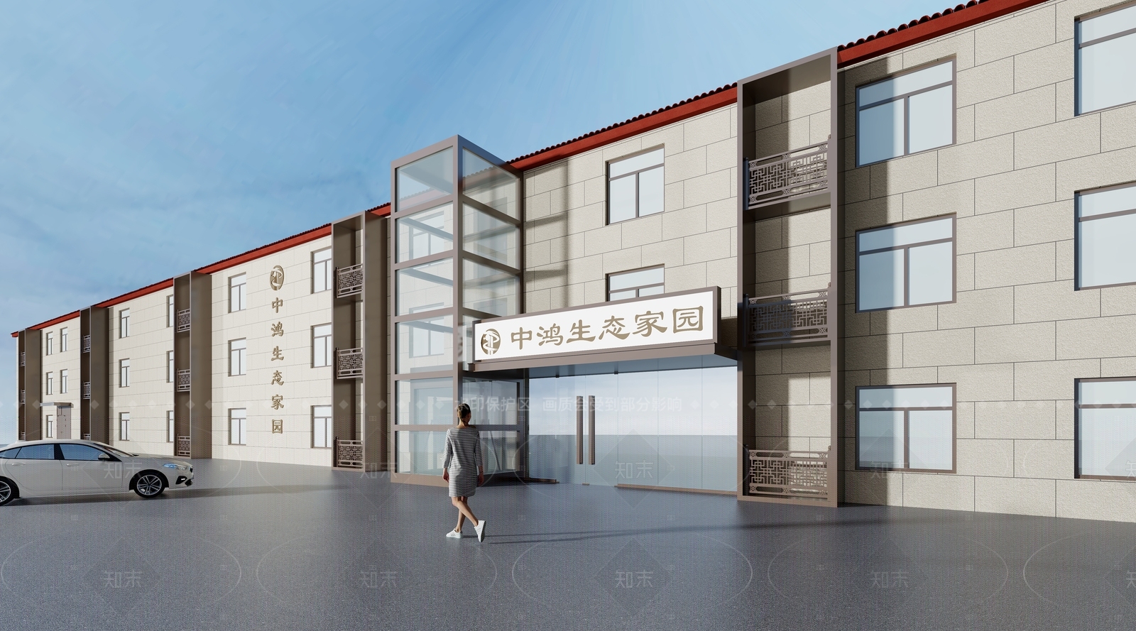 新中式老年公寓3D模型下载【ID:1208459549】