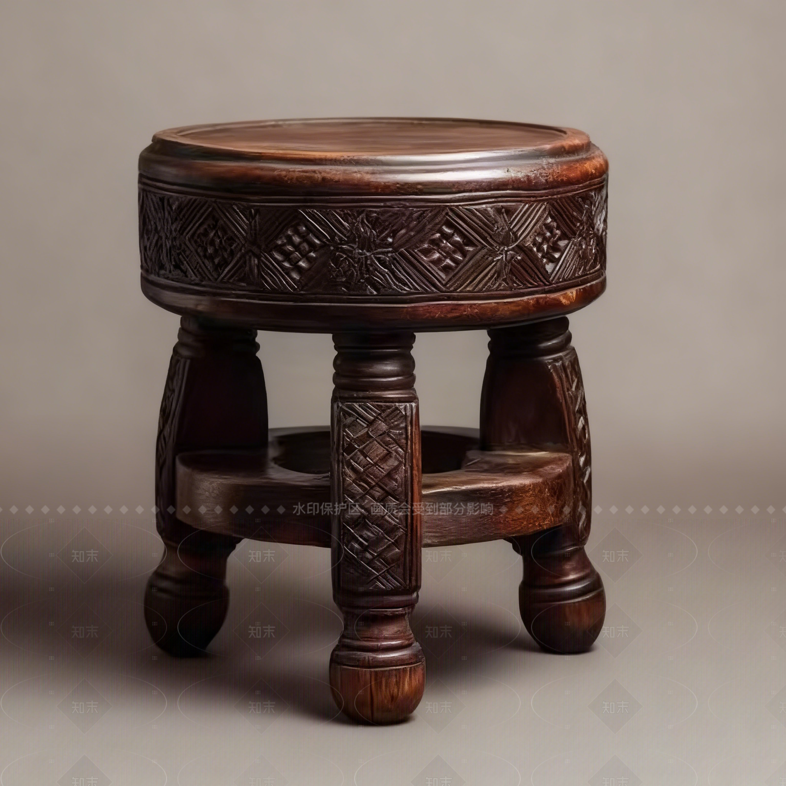 中古风其他凳子3D模型下载【ID:1208465409】