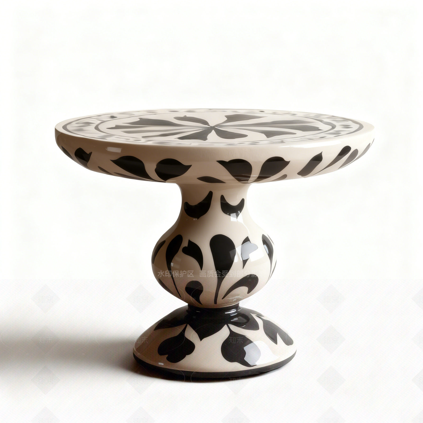 复古陶瓷风边几3D模型下载【ID:1208465736】