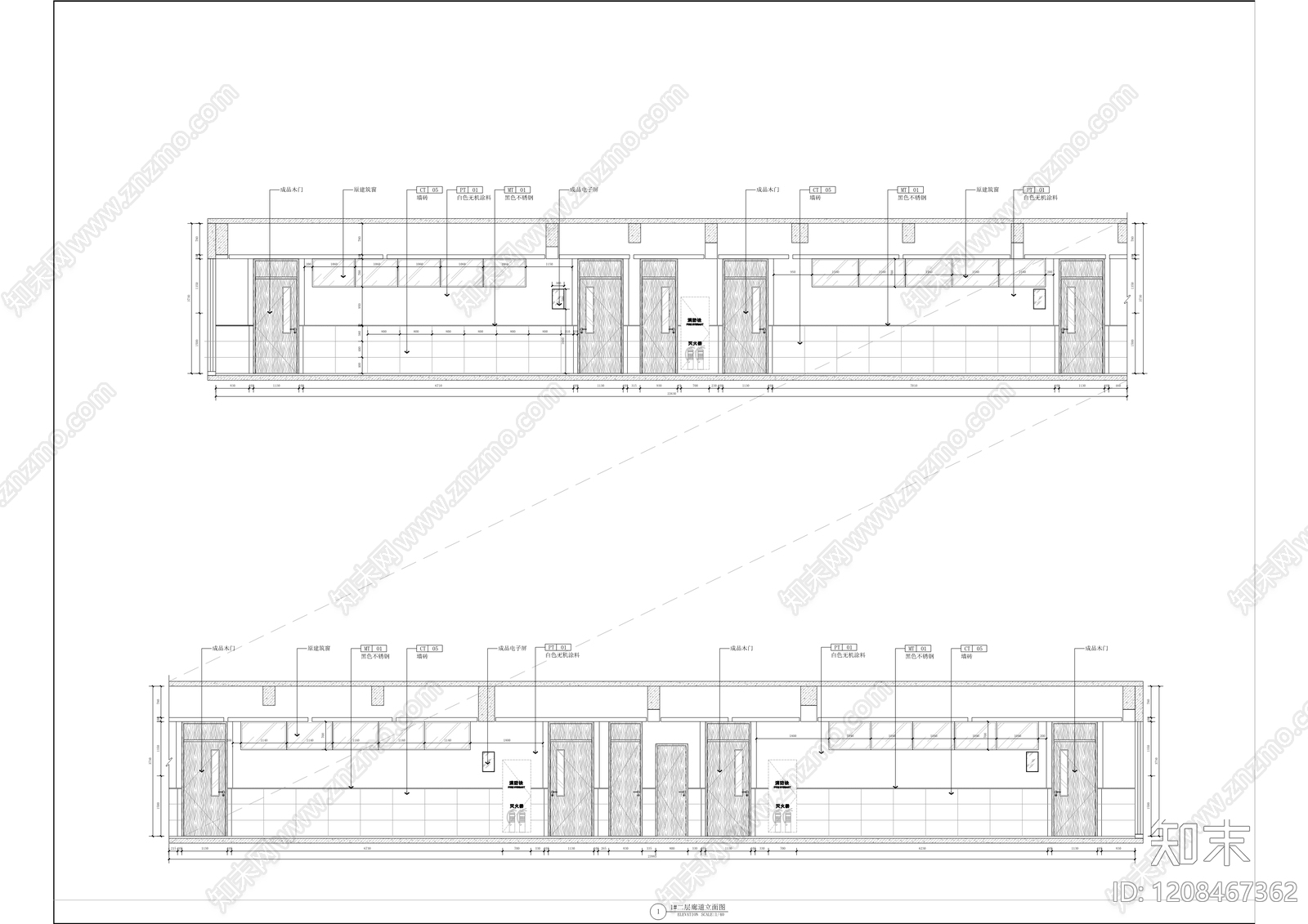 现代教室施工图下载【ID:1208467362】