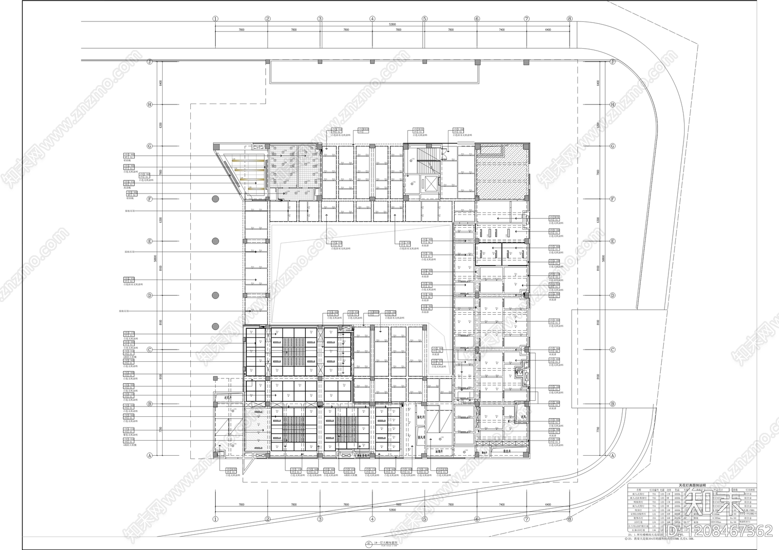 现代教室cad施工图下载【ID:1208467362】