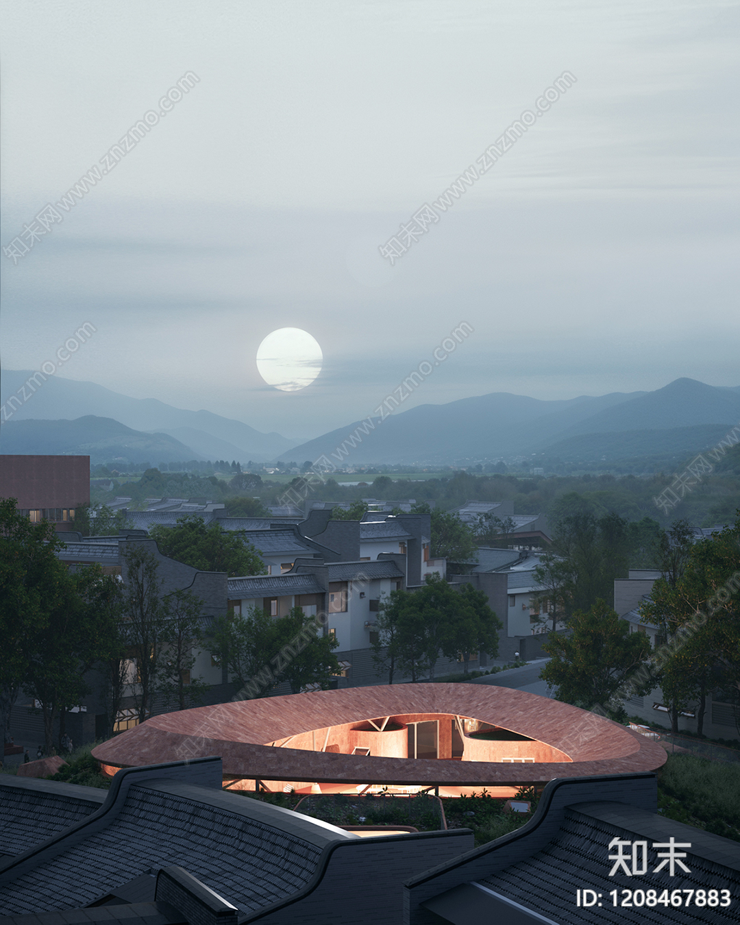 新中式局部城市设计下载【ID:1208467883】