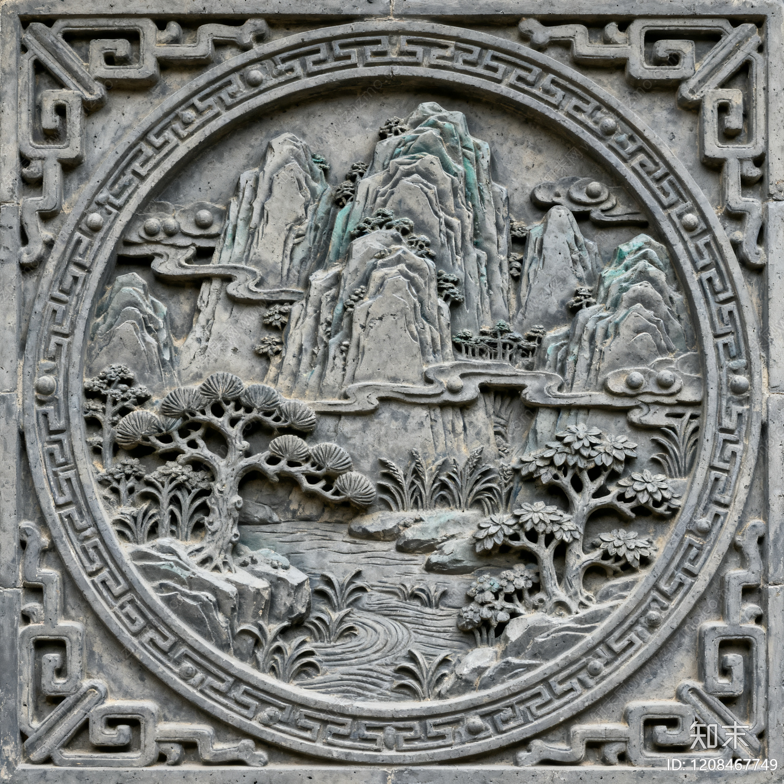 中式石雕贴图下载【ID:1208467749】