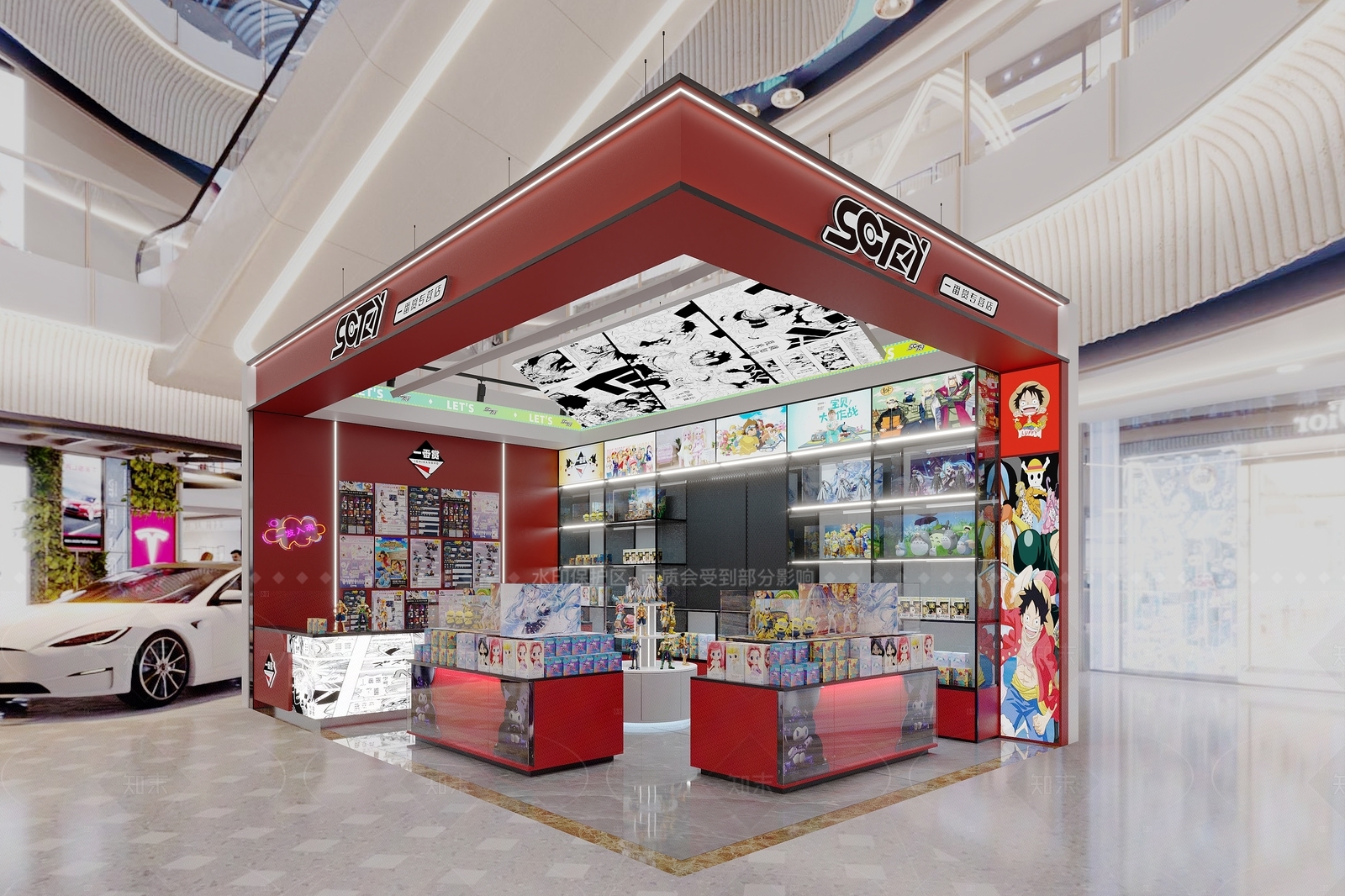 潮玩风玩具礼品店3D模型下载【ID:1208467967】