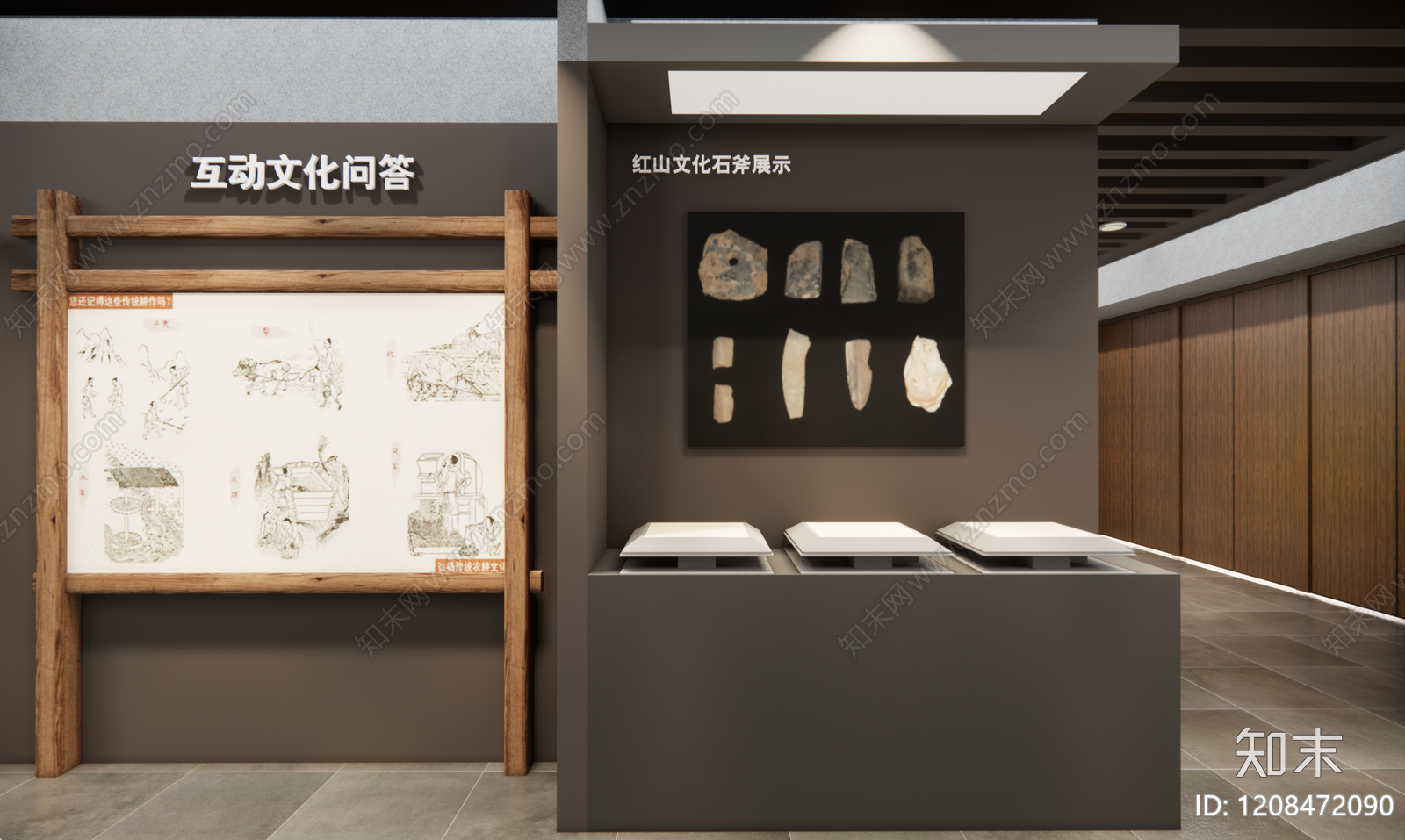 新中式博物馆cad施工图下载【ID:1208472090】