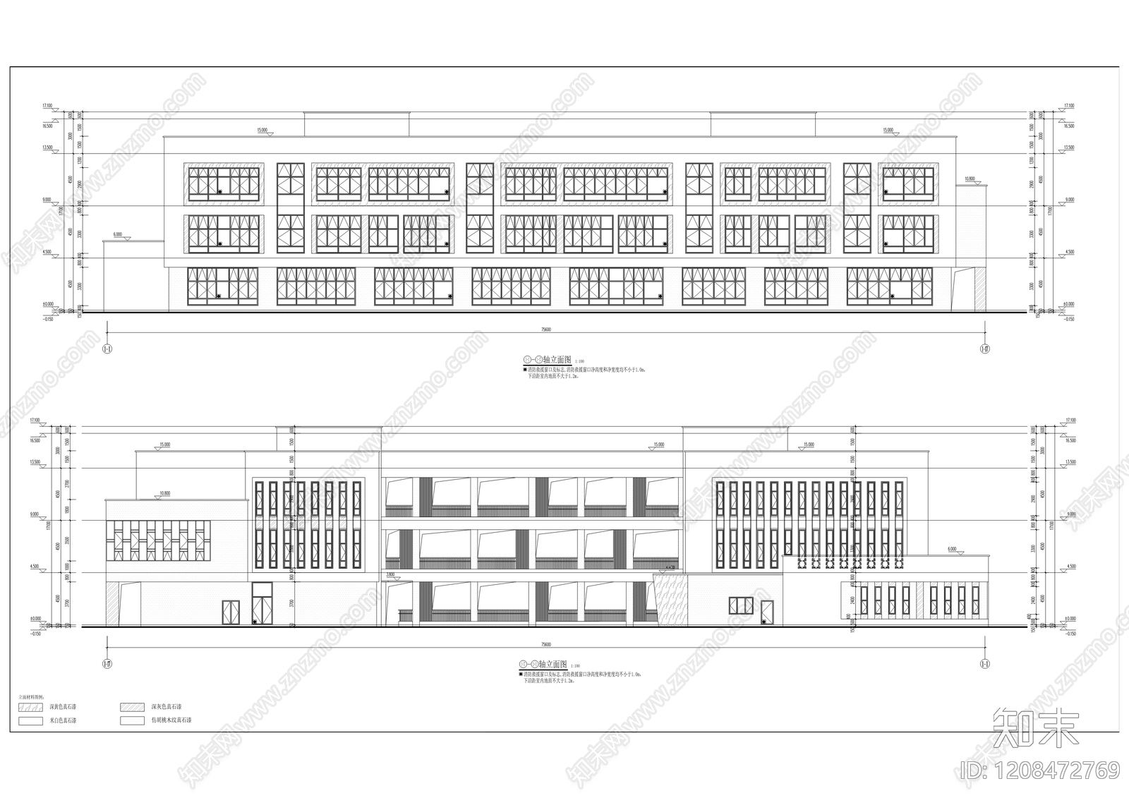 现代医院建筑cad施工图下载【ID:1208472769】