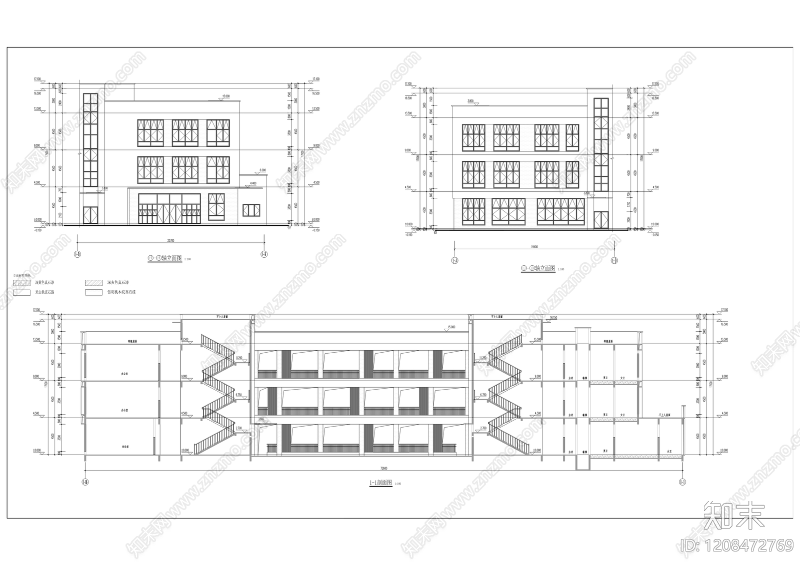 现代医院建筑cad施工图下载【ID:1208472769】