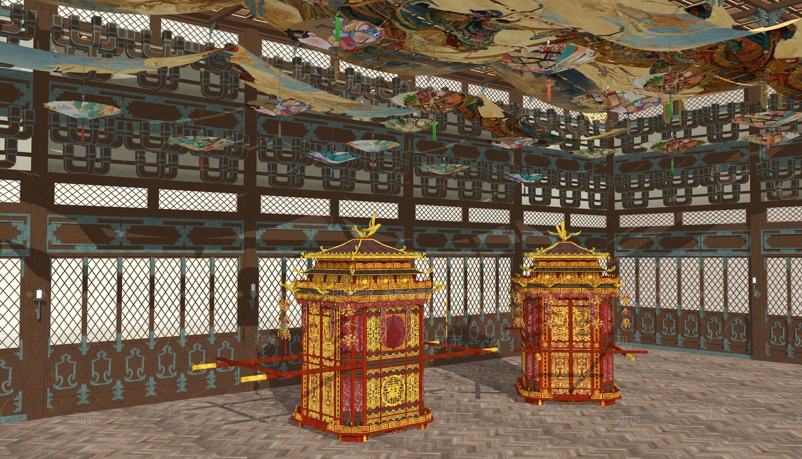 中古复古寺庙建筑SU模型下载【ID:1208475878】