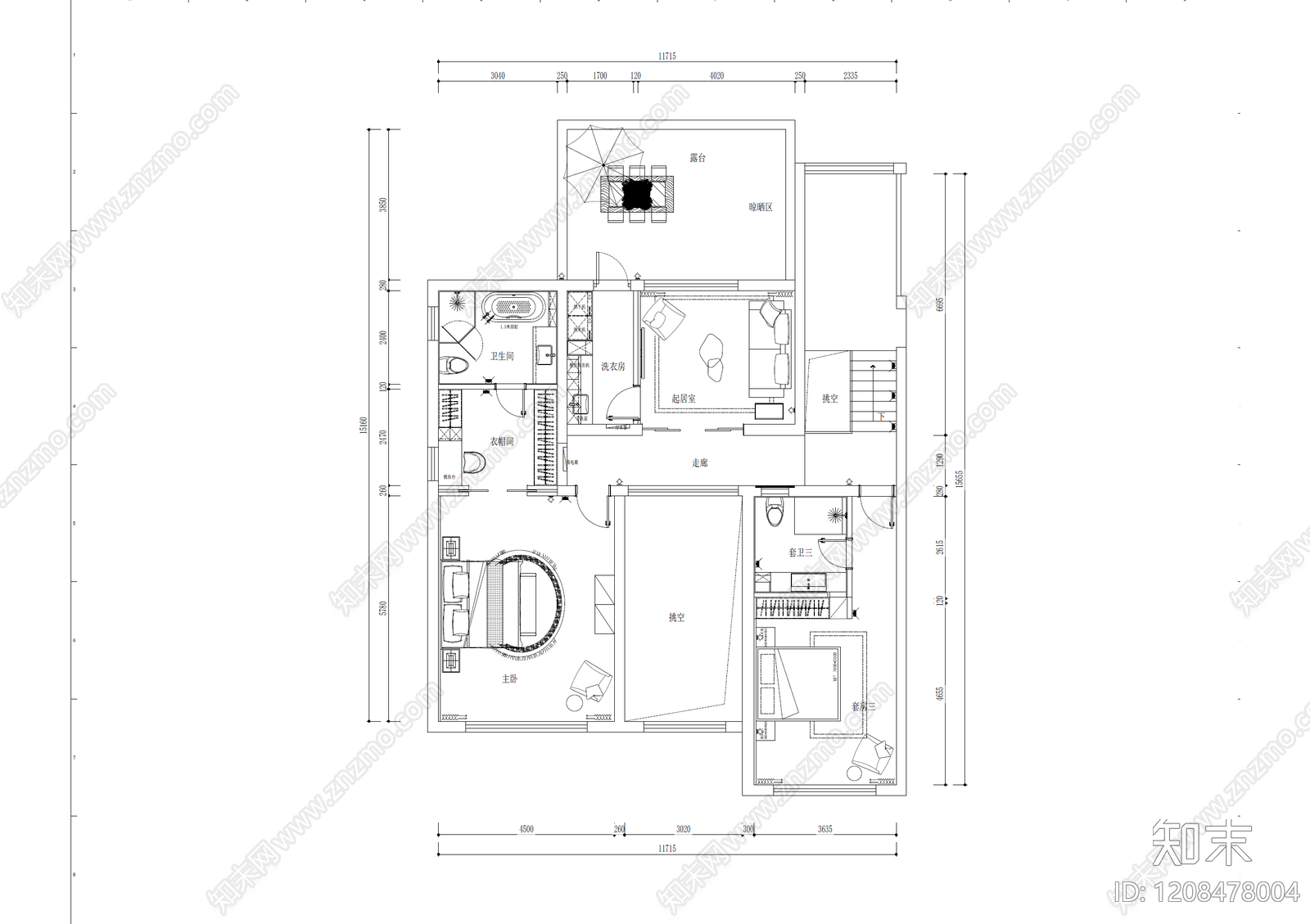 别墅cad施工图下载【ID:1208478004】