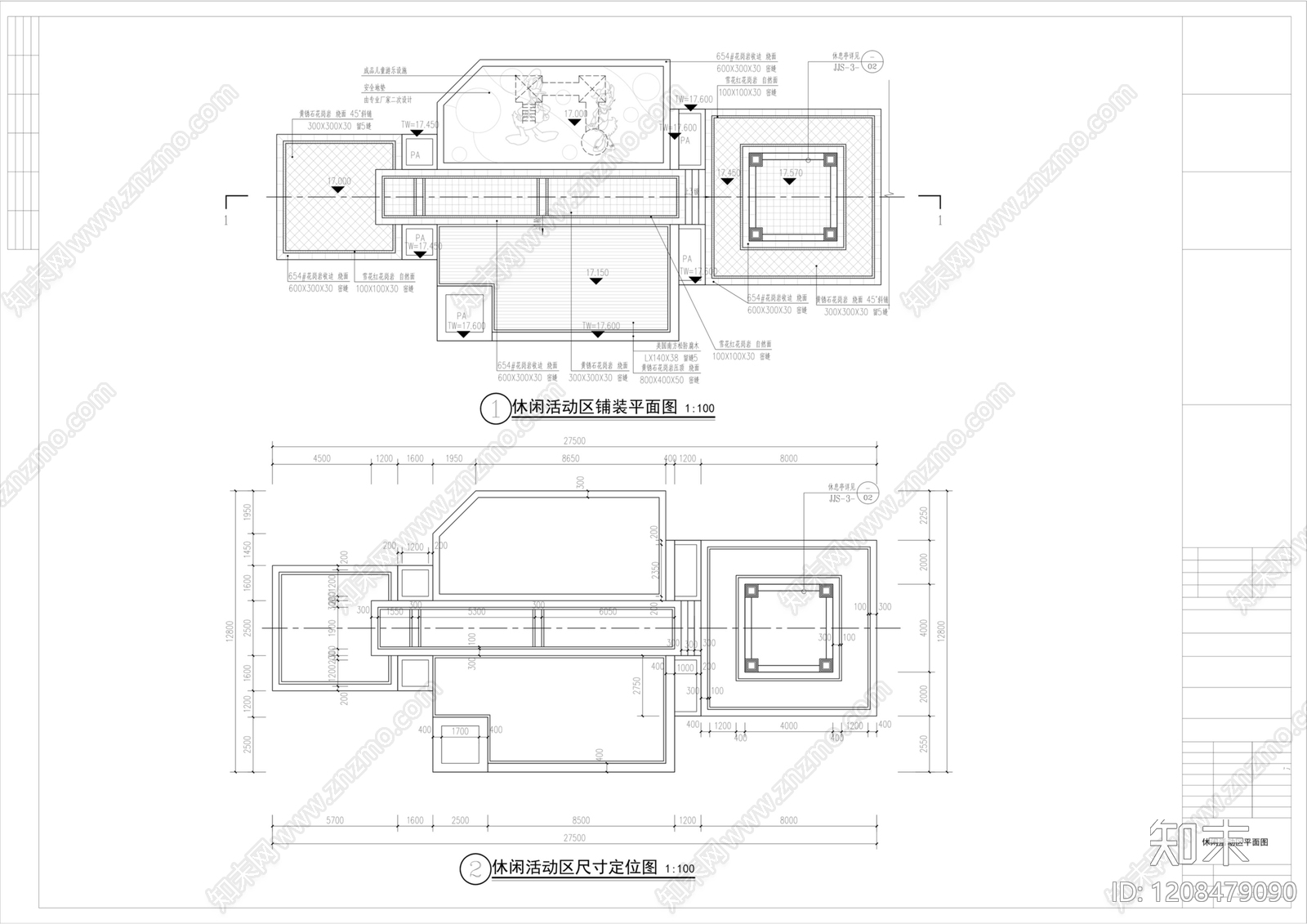 美式欧式亭子cad施工图下载【ID:1208479090】