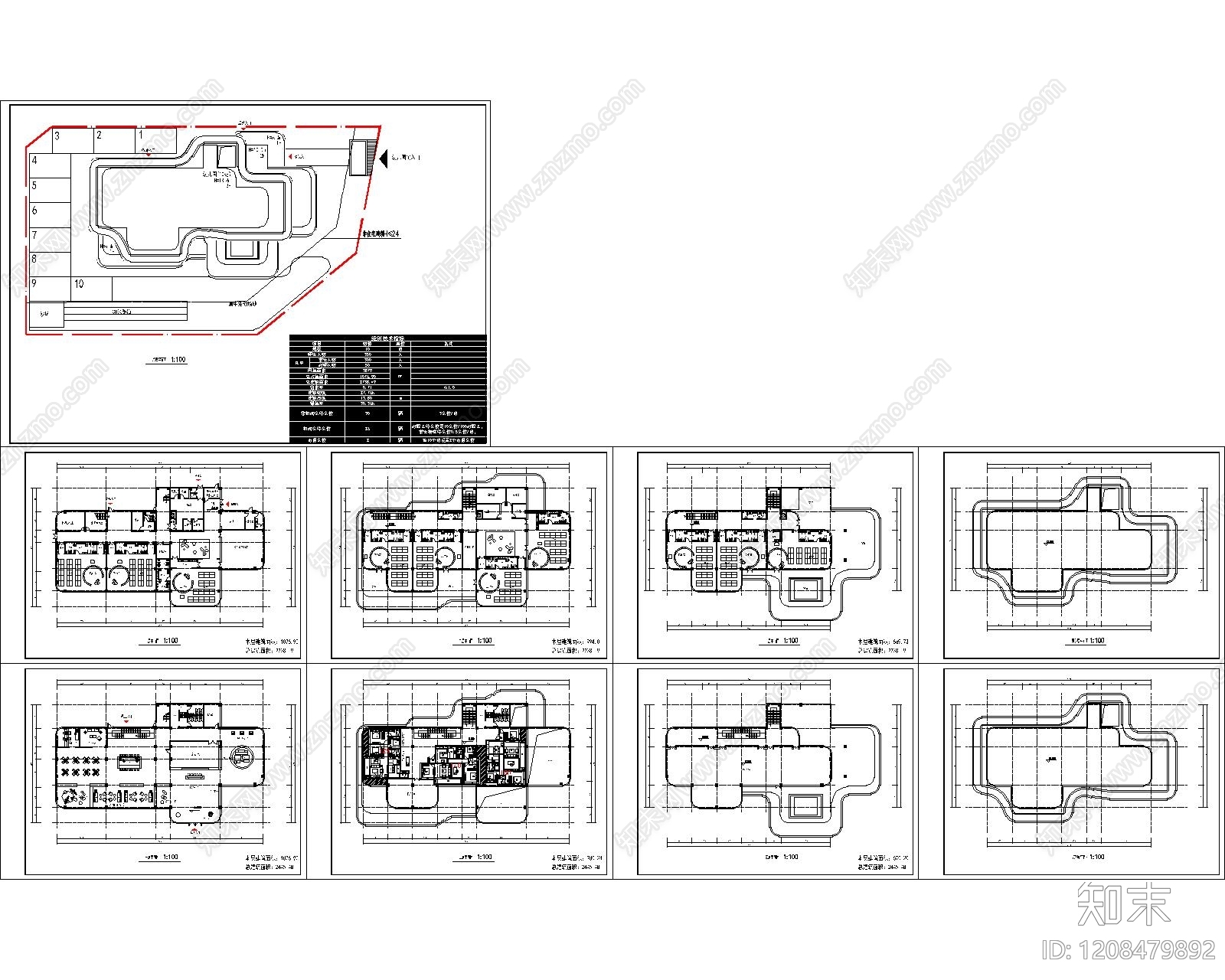 现代简约幼儿园建筑施工图下载【ID:1208479892】