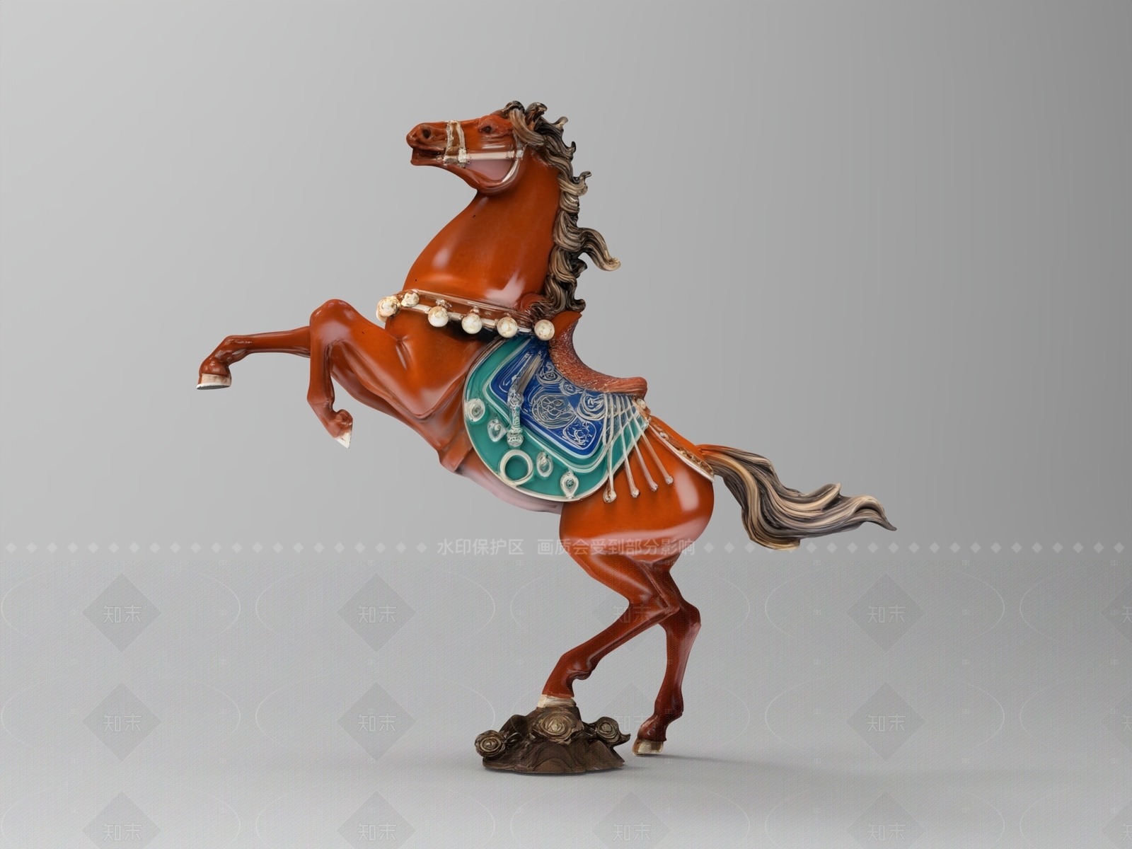 新中式雕塑摆件3D模型下载【ID:1208479827】