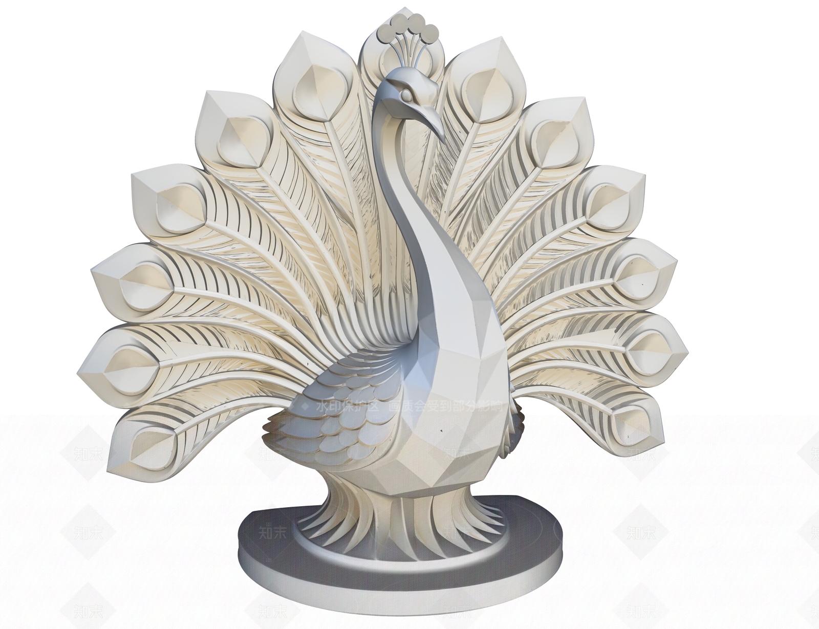 极简雕塑摆件3D模型下载【ID:1208481766】