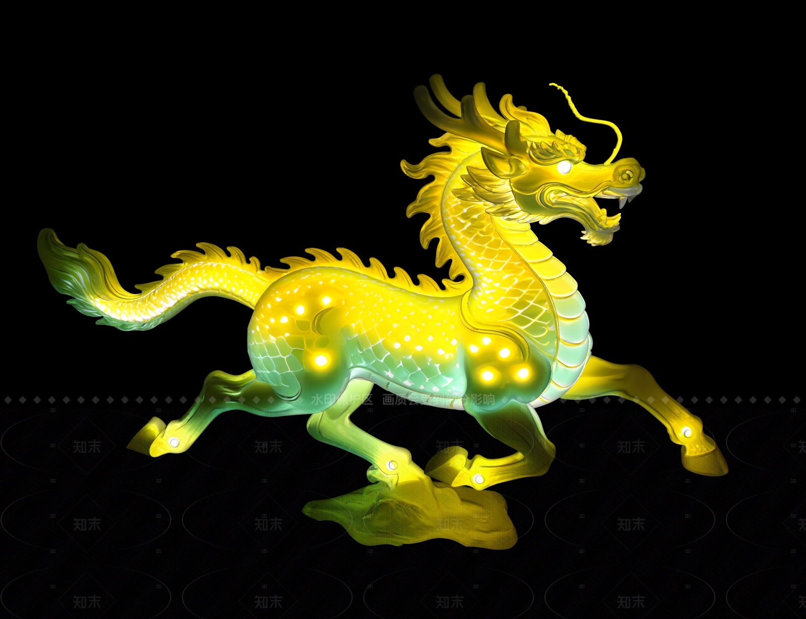 新中式雕塑摆件3D模型下载【ID:1208481893】