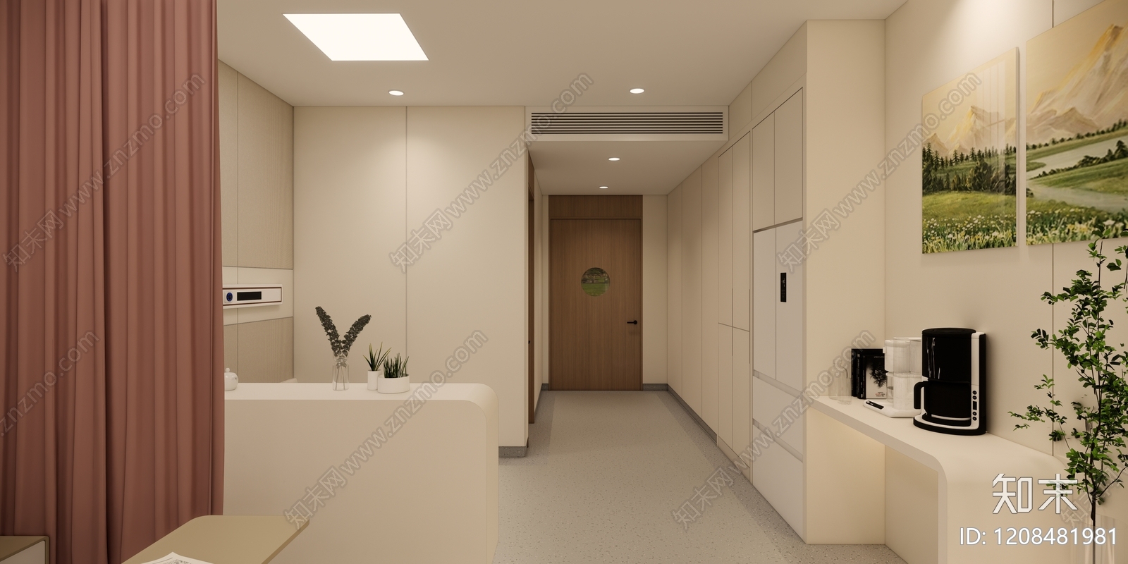 现代医院SU模型下载【ID:1208481981】