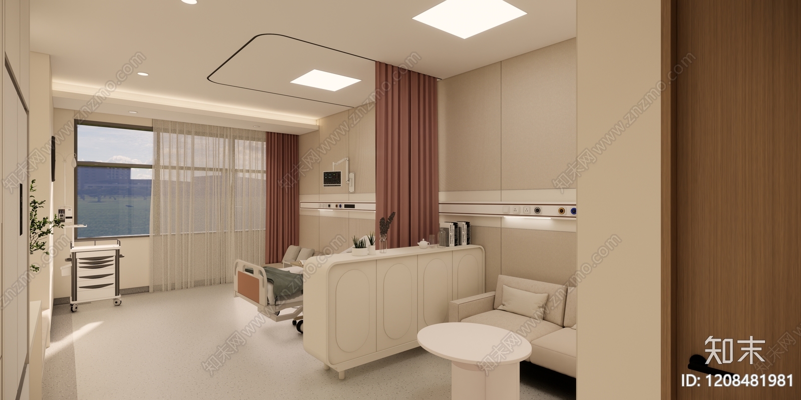 现代医院SU模型下载【ID:1208481981】
