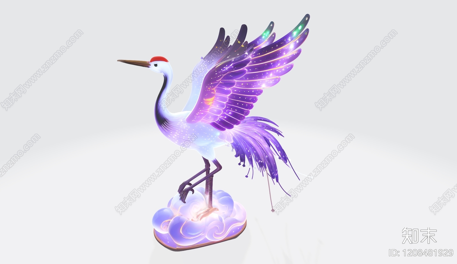 新中式雕塑摆件3D模型下载【ID:1208481929】