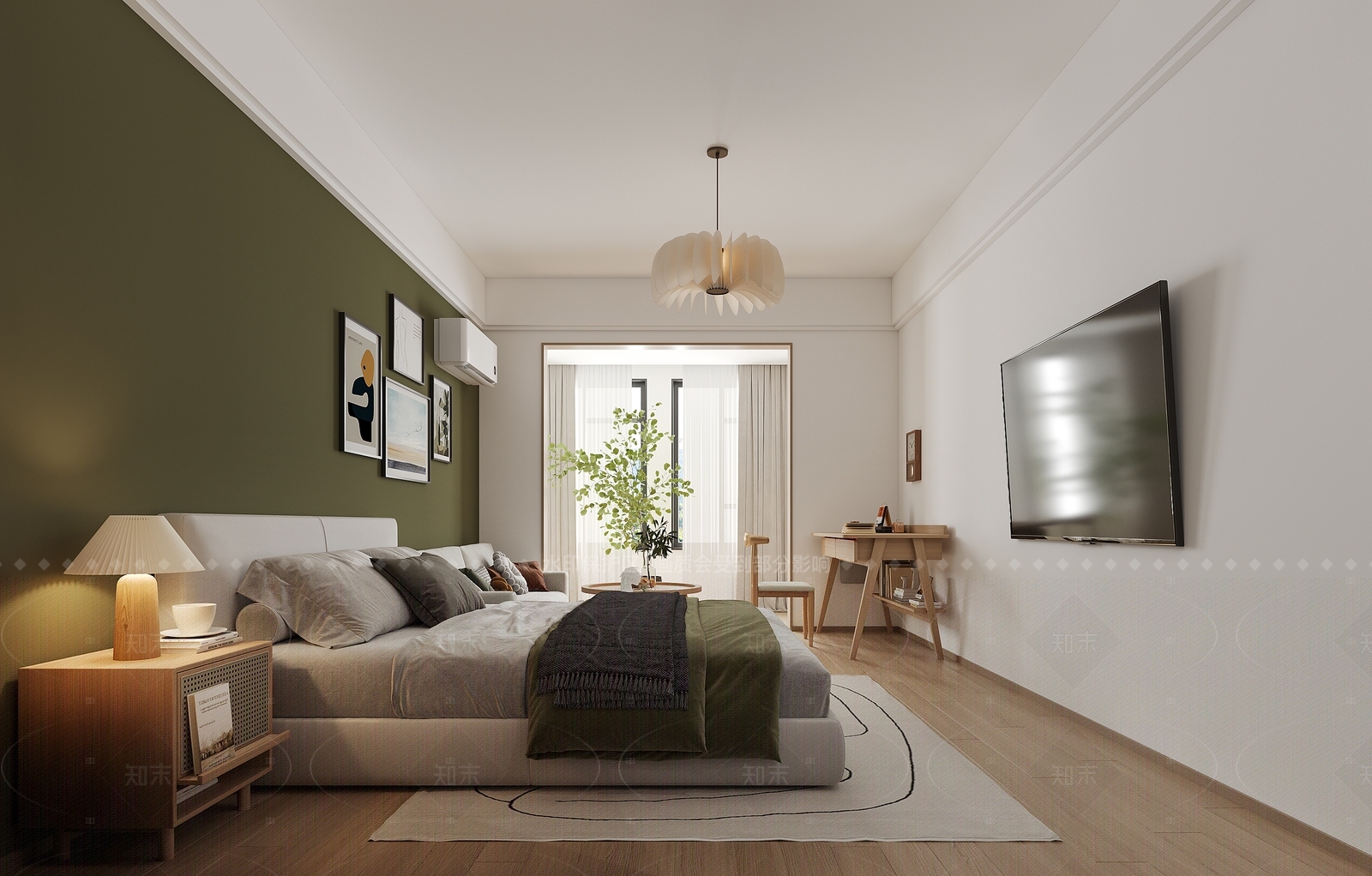 日式家居卧室3D模型下载【ID:1208483984】